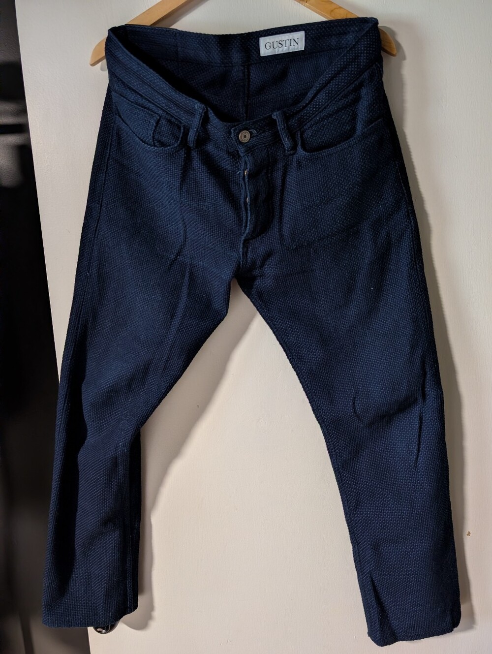 Gustin Monster Sashiko Straight Fit Size 33 Mens Workwear Pants